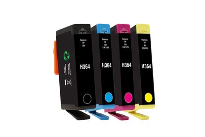 Picture of Red Bus Recycled HP 364 Black, Cyan, Magenta & Yellow Ink Cartridge Multipack