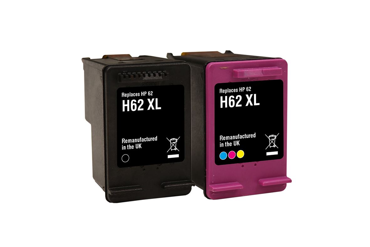 parallel zal ik doen Bereid HP 62XL Black & Colour Recycled Ink Cartridge Combo Pack | Red Bus  Cartridges