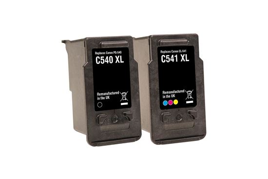 Picture of Red Bus Recycled Canon PG-540XL Black & CL-541XL Colour Ink Cartridge Combo Pack