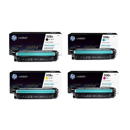 Picture of HP 508A Black, Cyan, Magenta, Yellow Original Toner Cartridge Multipack (CF360/1/2/3A Laser Toner)