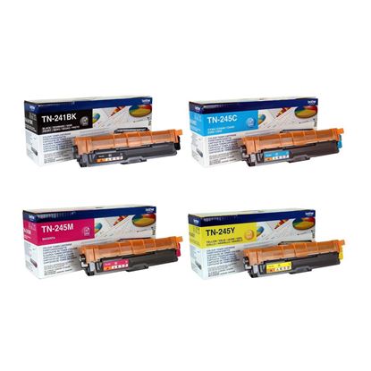 Original Brother TN-241 CMYK Multipack Toner Cartridges (TN241BK/ TN241CMY)