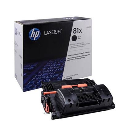 Picture of HP 81X High Yield Black Original Toner Cartridge (CF281X Laser Toner)