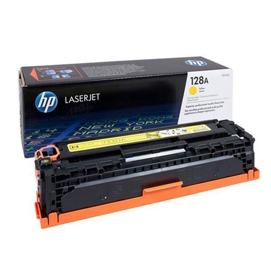 Picture of HP 128A Yellow Original Toner Cartridge (CE322A Laser Toner)