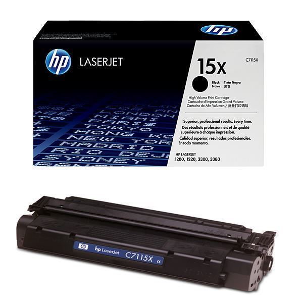 Genuine OEM HP 15X C7115X High Yield Black Original LaserJet Toner Cartridge