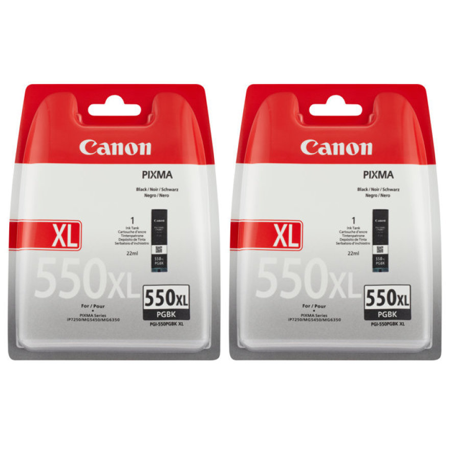 Canon PGI-550XL Black Original Ink Cartridge Twin Pack