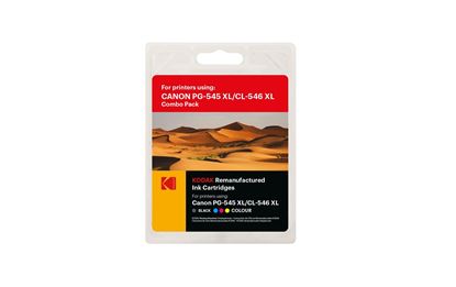 Picture of Kodak Replacement Canon PG-545XL Black & CL-546XL Colour Ink Cartridge Combo Pack