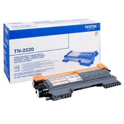 Picture of Brother TN-2220 High Yield Black Original Toner Cartridge (TN2220 Laser Toner)