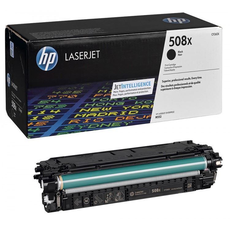 HP 508X High Yield Black Original Toner Cartridge (CF360X) Red Bus