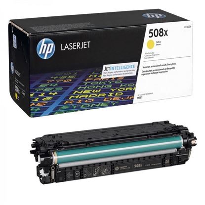 Picture of HP 508X High Yield Yellow Original Toner Cartridge (CF362X Laser Toner)