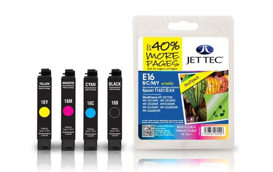 Picture of Red Bus Recycled Epson T1626 Black, Cyan, Magenta, Yellow Ink Cartridge Multipack
