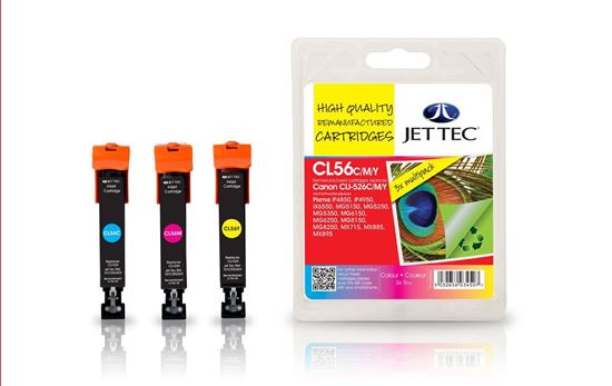 Picture of Red Bus Recycled Canon CLI-526 Cyan, Magenta, Yellow Ink Cartridge Multipack