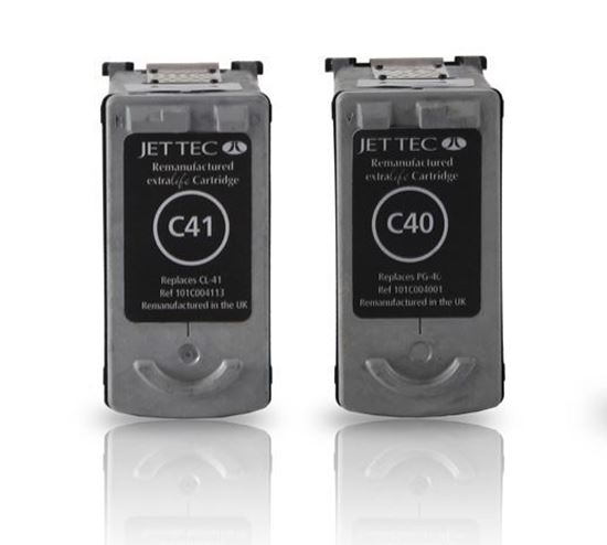Picture of Red Bus Recycled Canon PG-40 Black & CL-41 Colour Ink Cartridge Combo Pack