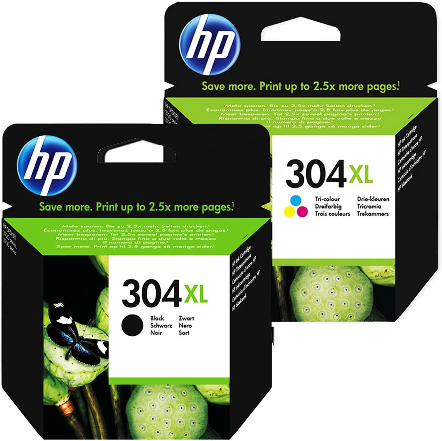 HP 304XL Black Colour Cartridge Combo Pack Red Bus Cartridges