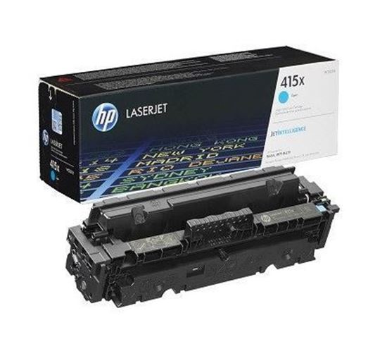 Picture of HP 415X High Yield Cyan Original Toner Cartridge (W2031X Laser Toner)