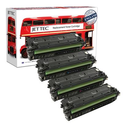 Picture of Red Bus Recycled HP 508A Black, Cyan, Magenta, Yellow (CF360/1/2/3A) Toner Cartridge Multipack