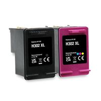 Picture of Red Bus Recycled HP 302XL Black & Colour Ink Cartridge Combo Pack