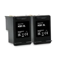 Picture of Red Bus Recycled HP 301XL Black Ink Cartridge Twin Pack